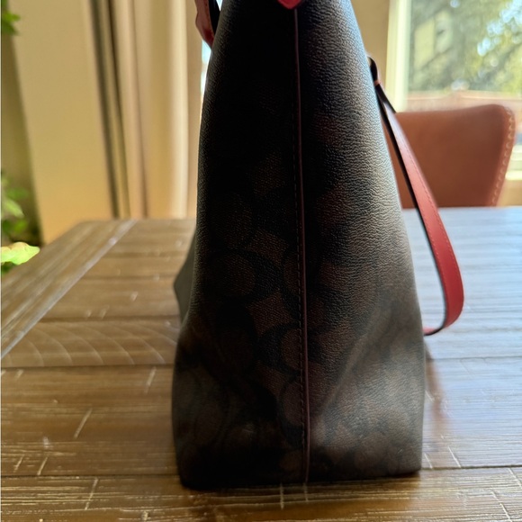 Coach Signature Brown and Pink Tote - Picture 4 of 6
